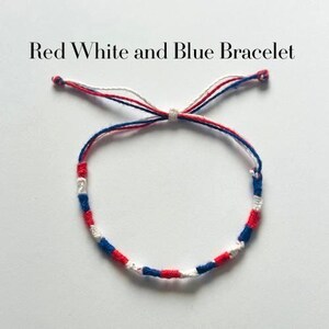 USA Edition Bracelets | World Cup Bracelet | FIFA World Cup 2026 Bracelet | Soccer Bracelet | Handmade | Summer 2026 Collection Red White & Blue