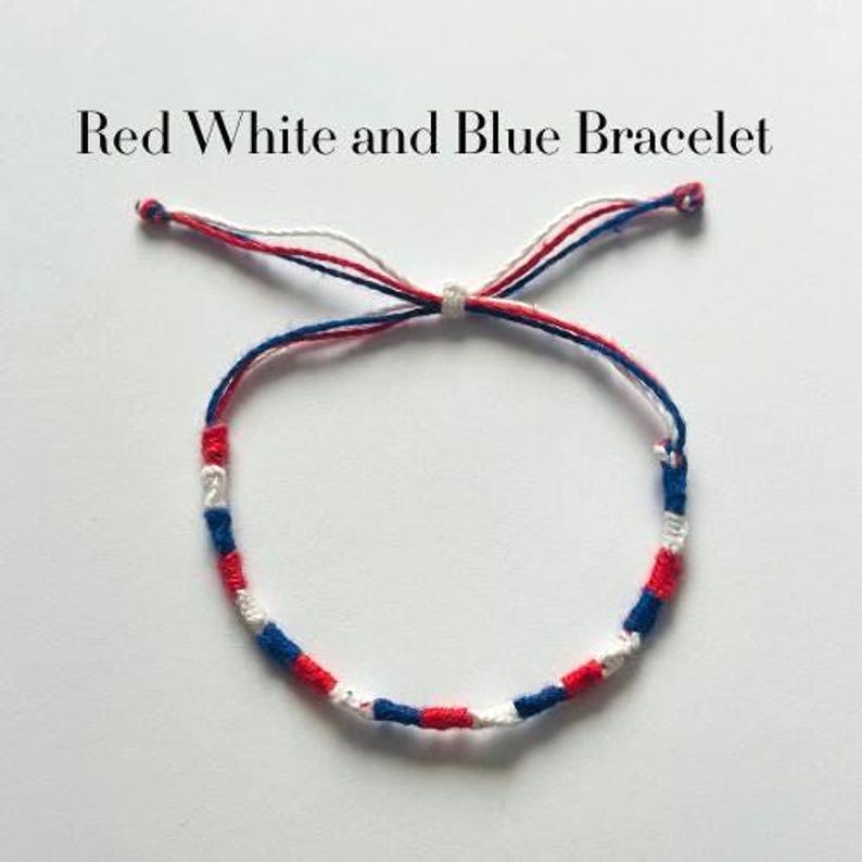 USA Edition Bracelets | World Cup Bracelet | FIFA World Cup 2026 Bracelet | Soccer Bracelet | Handmade | Summer 2026 Collection Red White & Blue