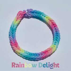 Rubber Band Bracelets & Chokers Rainbow Delight