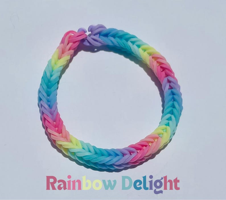 Rubber Band Bracelets & Chokers Rainbow Delight