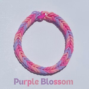 Rubber Band Bracelets & Chokers Purple Blossom