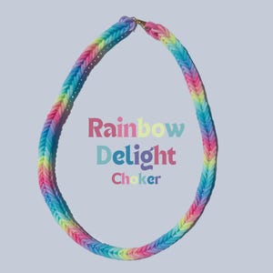 Rubber Band Bracelets & Chokers Rainbow Choker