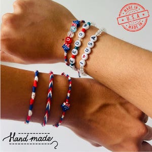 USA Edition Bracelets | World Cup Bracelet | FIFA World Cup 2026 Bracelet | Soccer Bracelet | Handmade | Summer 2026 Collection image 2