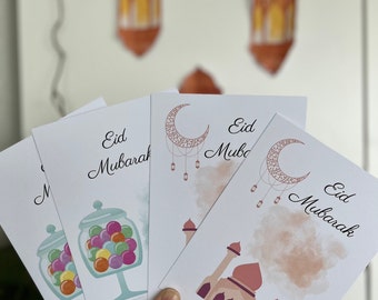 Ramadan & Eid Mubarak Geldkartenhalter – 8 Stück Mit Umschlägen