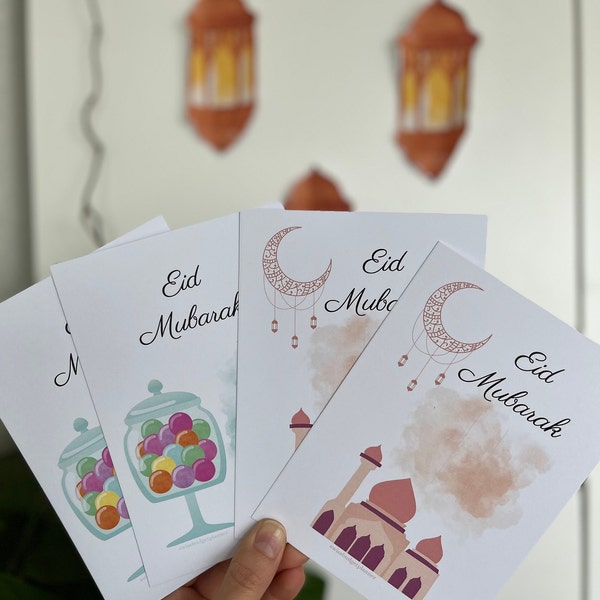 Eid mubarak money gift for children l eid gift l children money card l Arabic