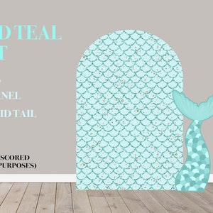 Party prop decor, Party Decor, UV printed, coroplast cutout party decoration: Mermaid Party Prop Mermaid Backdrop panel, Mermaid theme decor