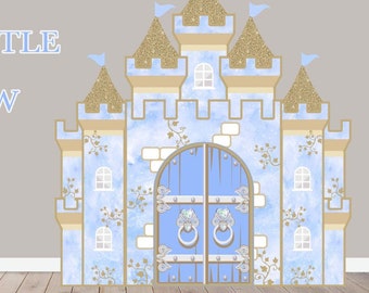 Party Panel decor, UV printed, coroplast cutouts party decorations: 6FT Castle Panel, Castle party cutout, Castle Party Set up, Castle Tower
