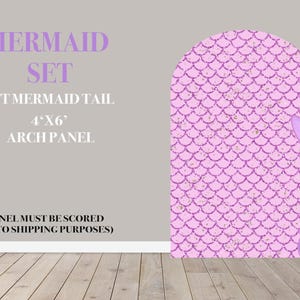 Party prop decor, Party Decor, UV printed, coroplast cutout party decoration: Mermaid Party Prop Mermaid Backdrop panel, Mermaid theme decor