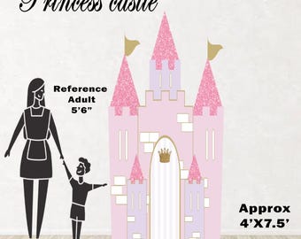 Party Panel decor, UV printed, coroplast cutouts party decorations: Castle Panel, Castle party cutout, Castle Party Set up, Castle Tower