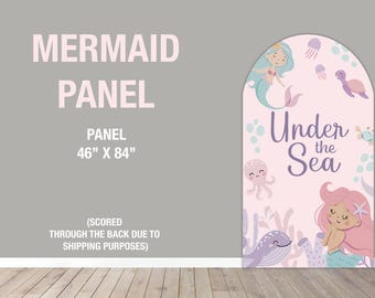 Party prop decor, Party Decor, UV printed, coroplast cutout party decoration: Mermaid Party Prop Mermaid Backdrop panel, Mermaid theme decor