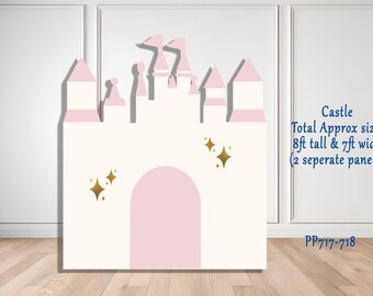 Party Panel decor, UV printed, coroplast cutouts party decorations: Castle Panel, Castle party cutout, Castle Party Set up, Castle Tower