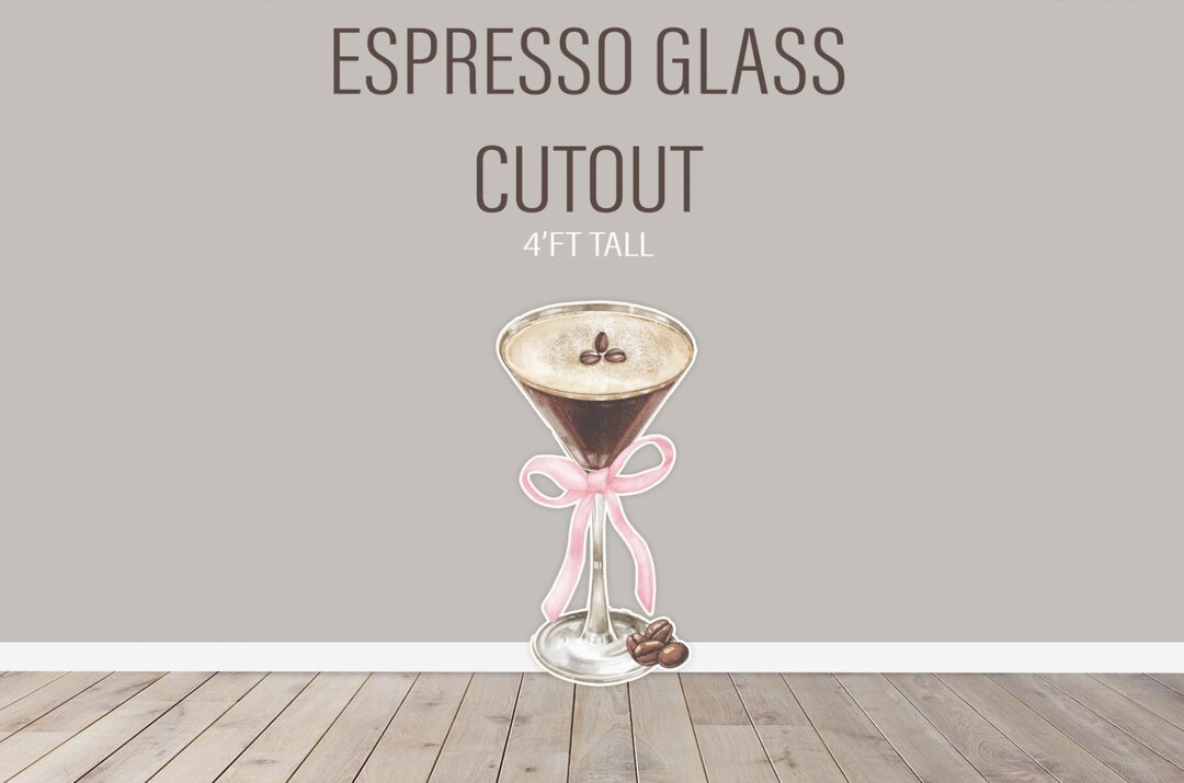 Espresso Martini, Backdrop, Party Decor, UV Printed, Espresso Martini ...