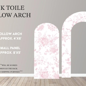 Backdrop Panel Safari, Lawn Decor, UV printed, coroplast cutouts party decorations: Pink Floral Toile Backdrop, Pink Toile Party Props