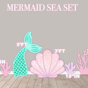 Yard cards decor, Lawn Decor, UV printed, coroplast cutouts party decorations: Mermaid Party Prop, Mermaid about 3ft, Mermaid theme decor