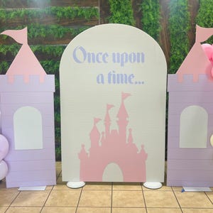 Party Panel decor, UV printed, coroplast cutouts party decorations: 6FT Castle Panel, Castle party cutout, Castle Party Set up, Castle Tower