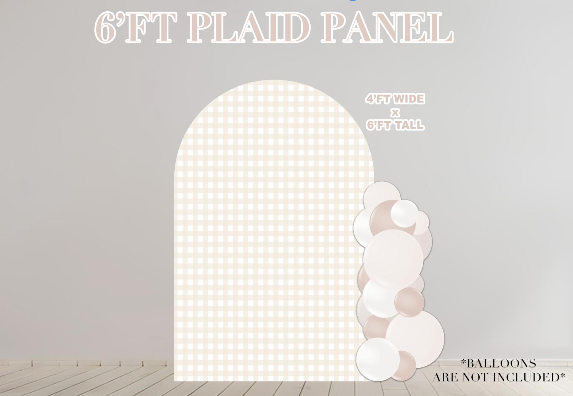 Party Prop Panels, Easy Party Decor, UV Printed, Party Backdrops, Coroplast Panels, Baby Shower theme, Plaid Party theme, Party Plaid Panel