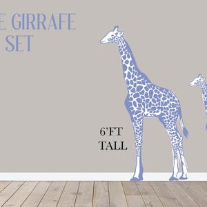 Safari Giraffe Props,  Party prop Decor, UV printed, coroplast cutouts party decorations: Blue Giraffe Animals, Blue Giraffe Party Props