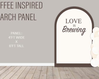 Espresso martini, Backdrop, Party Decor, UV printed, bridal and wedding, Love is brewing theme, coffee theme, espresso party theme decor