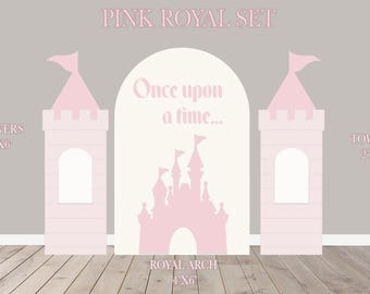 Party Panel decor, UV printed, coroplast cutouts party decorations: 6FT Castle Panel, Castle party cutout, Castle Party Set up, Castle Tower