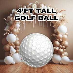Party Panel decor, UV printed, coroplast cutouts party decorations: 4ft Golf Cutout, Golf Party Prop, Golf party decoration