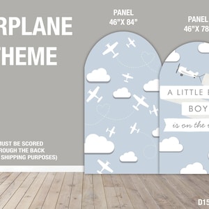 Party Panel decor, UV printed, coroplast cutouts party decoration: Airplane Party Decorations, Baby shower cutouts, airplane Party Props
