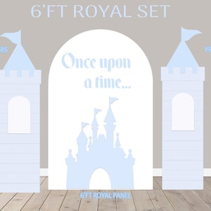 Party Panel decor, UV printed, coroplast cutouts party decorations: 6FT Castle Panel, Castle party cutout, Castle Party Set up, Castle Tower