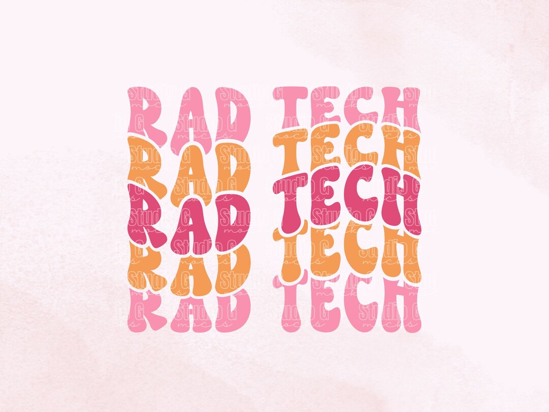 Rad Tech Svg, Rad Tech PNG, Retro Rad Tech Tshirt Designs for Print on