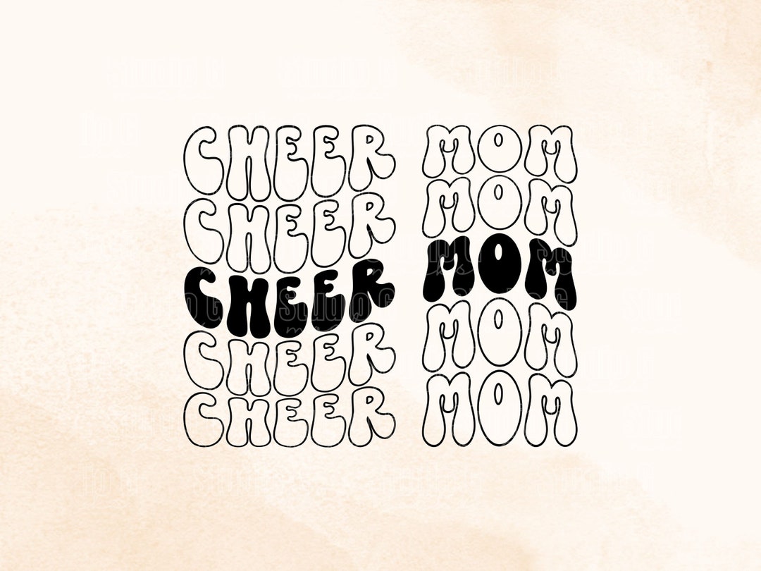 Cheer Mom SVG, Cheer Mom PNG, Cheerleading Mom Clipart, Cheer Mama ...