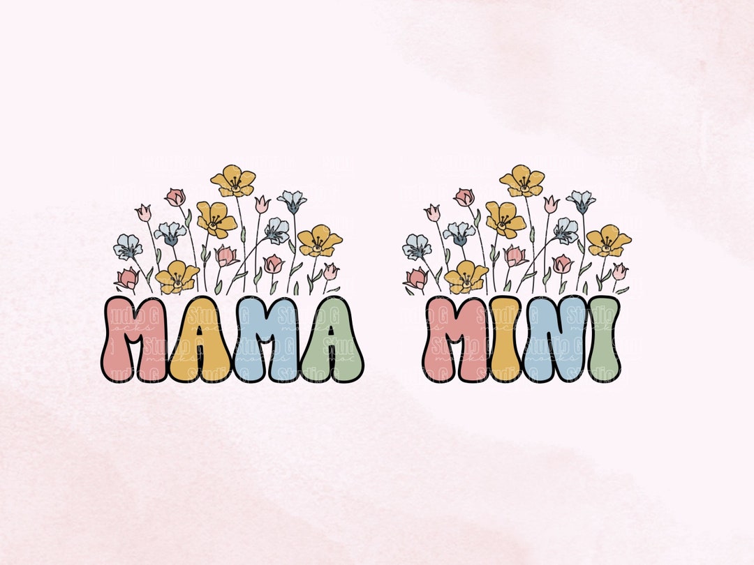 "Raising A Wildflower" Mom & Toddler Matching Sweatshirts - Mother Daughter Son Matching Outfits, Cotton Blend