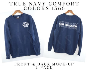 navy comfort colors sweatshirt