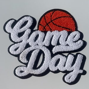 Game day patch, Iron on Game day, Sports Patch, Basketball Patch