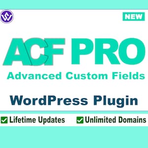 Advanced Custom Fields ACF Pro WordPress Plugin + Free Updates