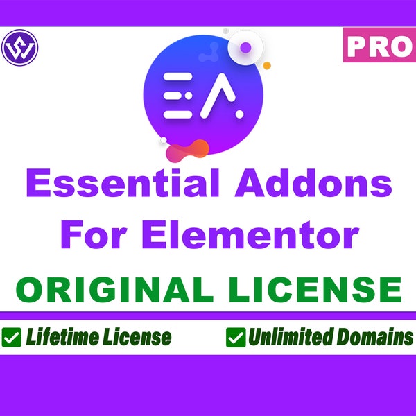 Essential Addons Pro For Elementor Original Lifetime Licence illimitée