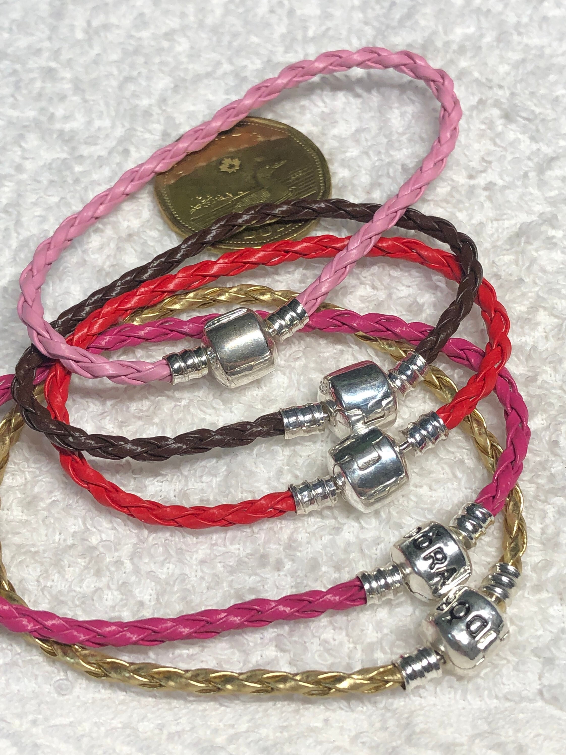 Double Pink Leather Bracelet - 590705CMP-D2 - Pandora