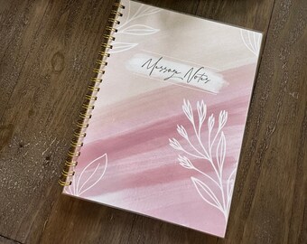 Message Notes Journal | Sermon Notes | Church Notebook
