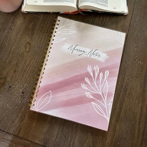 Message Notes Journal | Sermon Notes | Church Notebook
