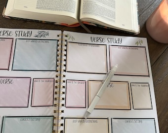 Verse Study Notebook | Verse Study Journal