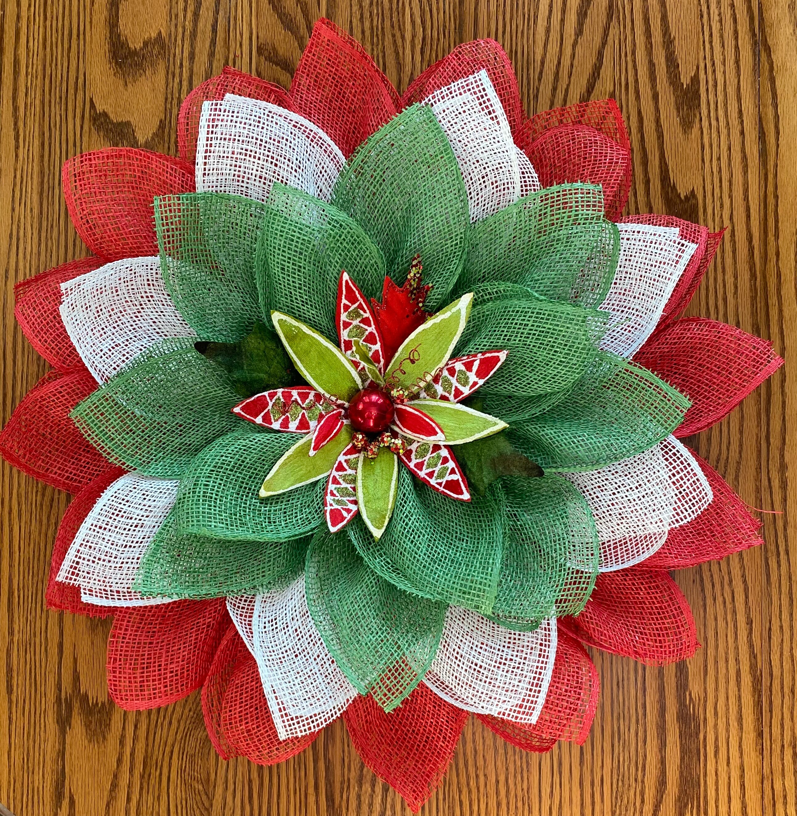 Poinsettia UITC Flower Board Will Look Amazing on Your Front - Etsy Poinsettia UITC Flower Board Will Look Amazing on Your Front - Etsy