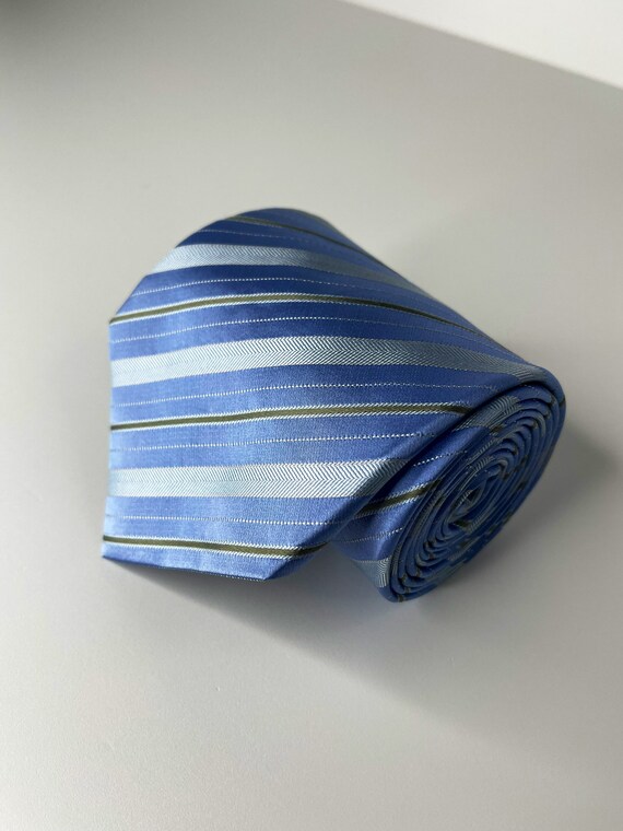 Blue Calvin Klein tie - Vintage tie - Wedding tie 