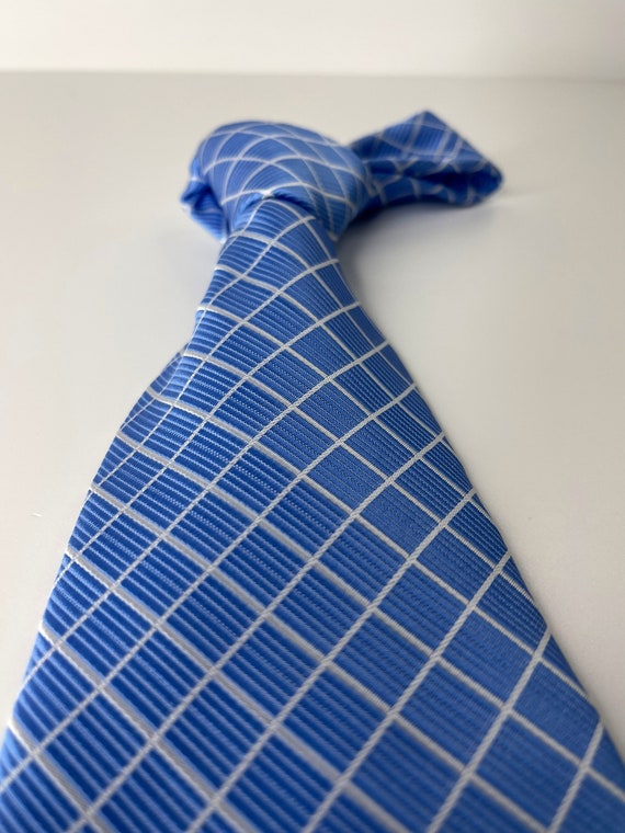 Baby Blue Burberry tie - Vintage tie - Wedding ti… - image 9