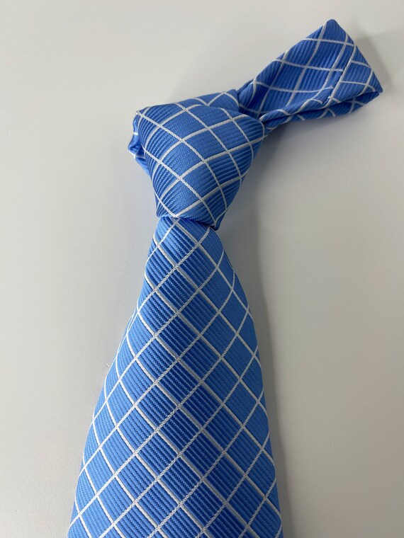 Baby Blue Burberry tie - Vintage tie - Wedding ti… - image 8