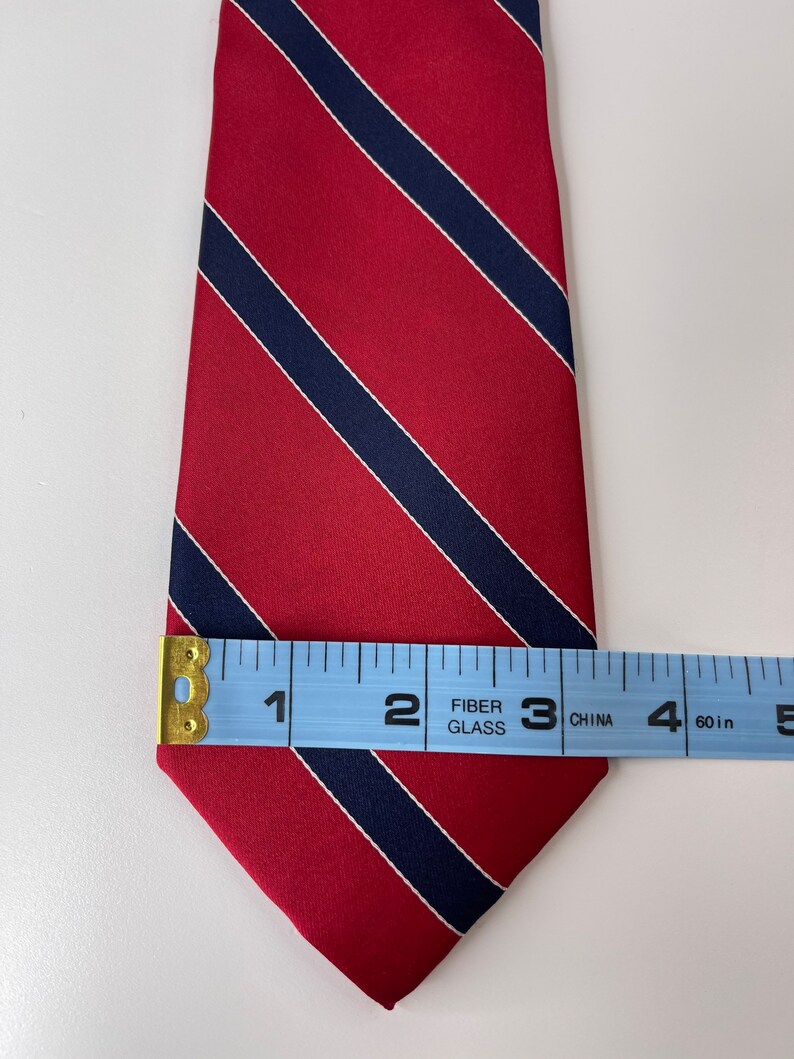 Tommy Hilfiger Red and Blue Necktie 100% Silk - Etsy