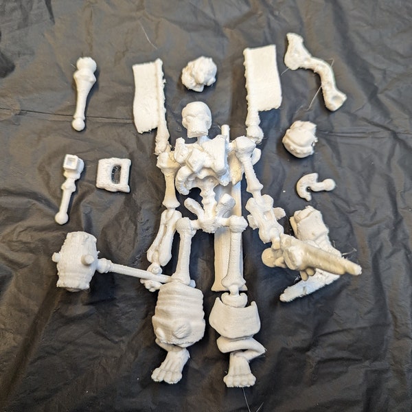 3d print Skeleton action figure STL files, Toy, Action Figure, 3d print, 3d model, skeleton, warrior, soldier, STL,