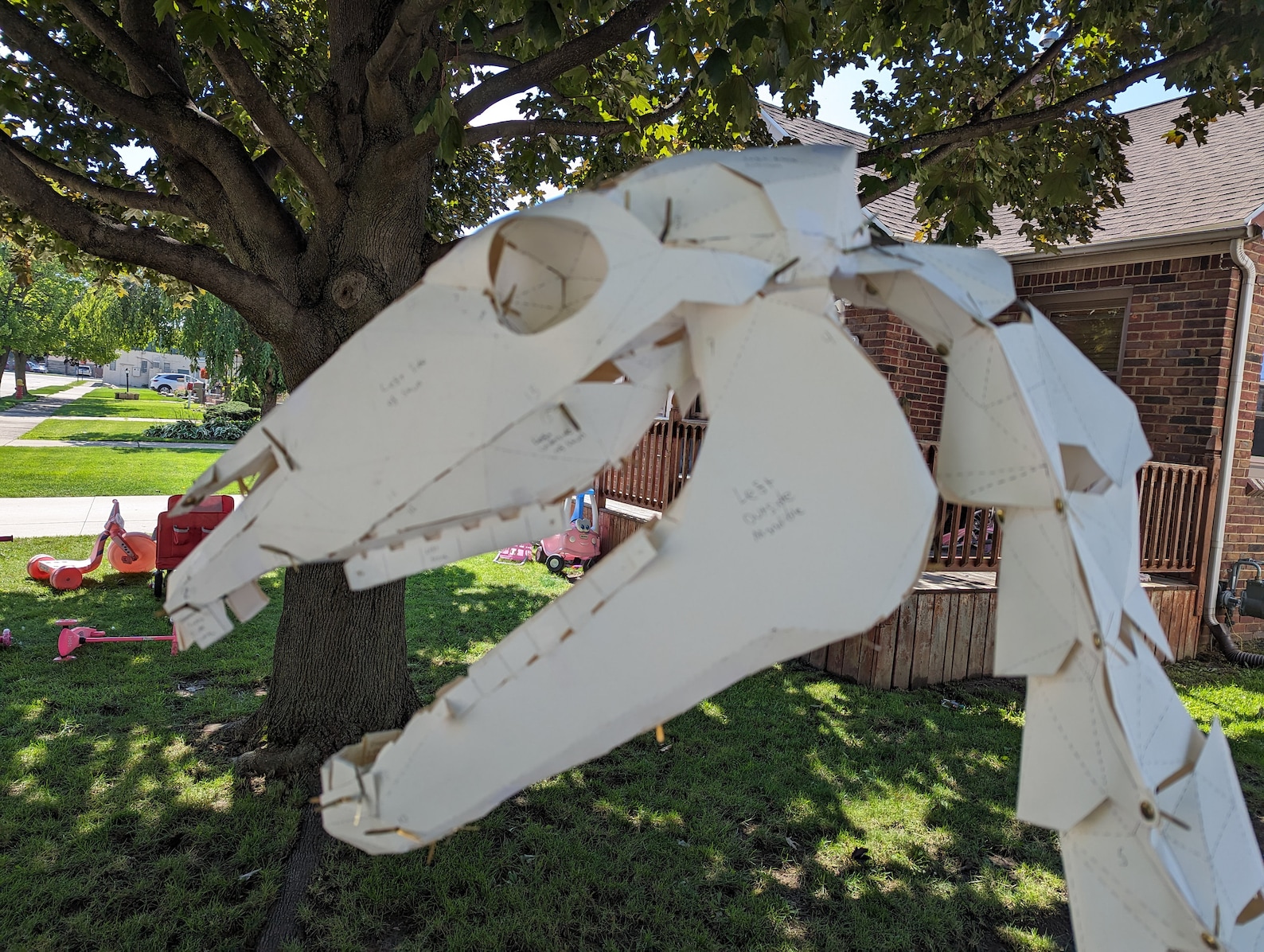 Life Size Animal Horse Skeleton Construction Kit , Cosplay Templates