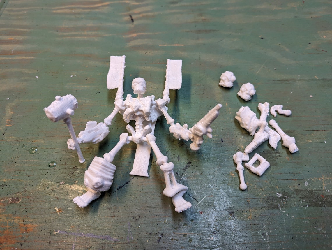 3d Print Skeleton Action Figure STL Files Toy Action Figure - Etsy Canada