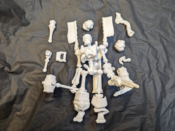 3d Print Skeleton Action Figure STL Files, Toy, Action Figure, 3d