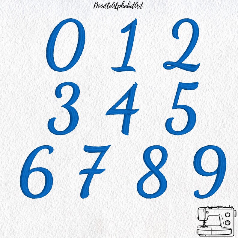 Monogram Dancing Script Embroidery Font, Stroke Alphabets, 7 Formats 5 ...