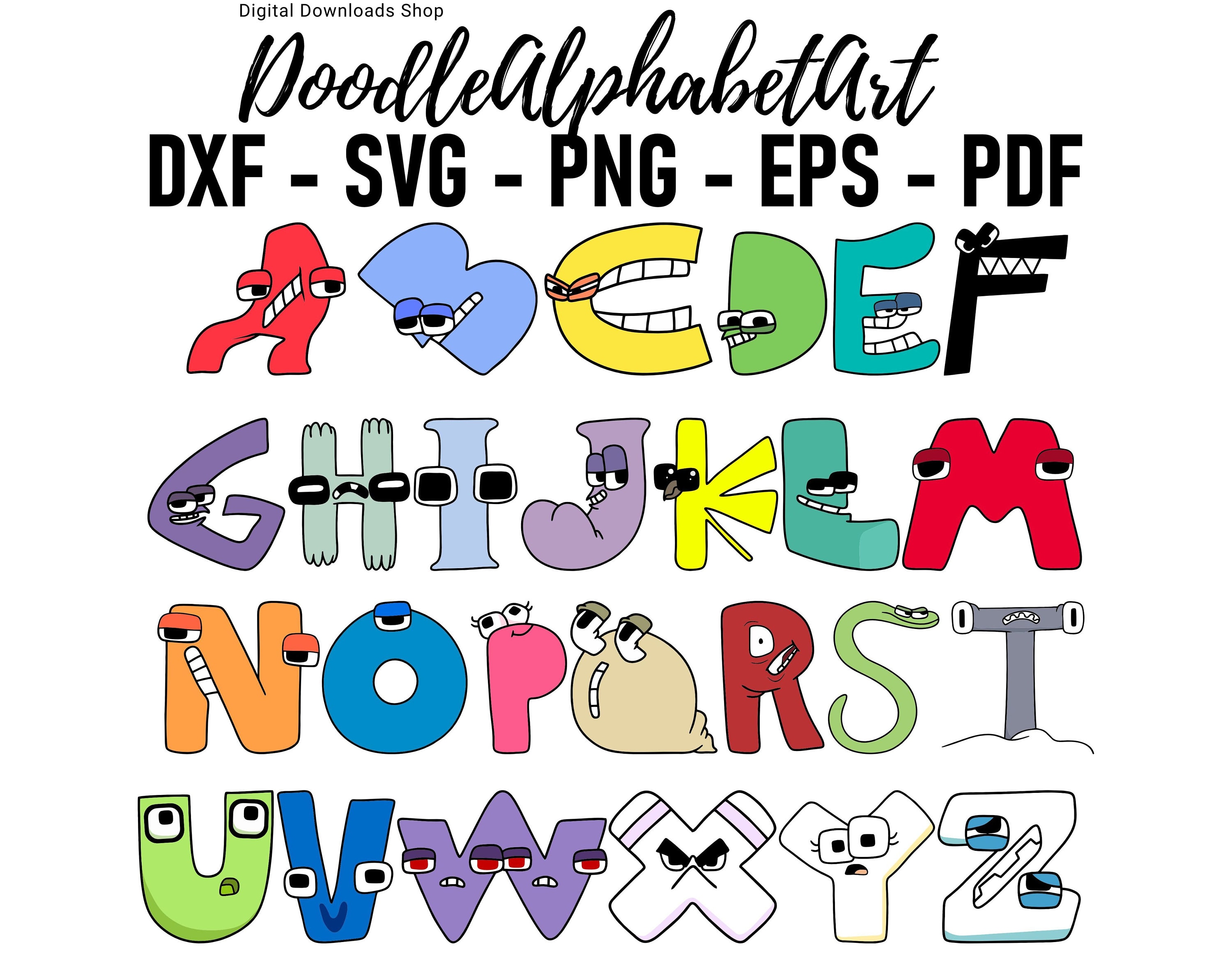 ABC, COMBINED, ALPHABETICAL, Alphabet Lore, XYZ.