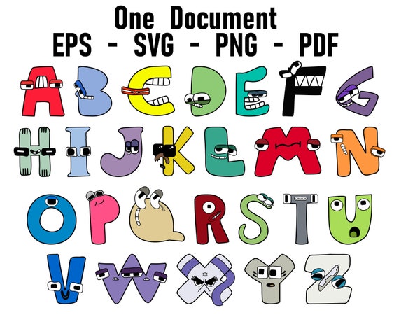 One Document Complete Alphabet Lore Bundle, Uppercase, Lowercase