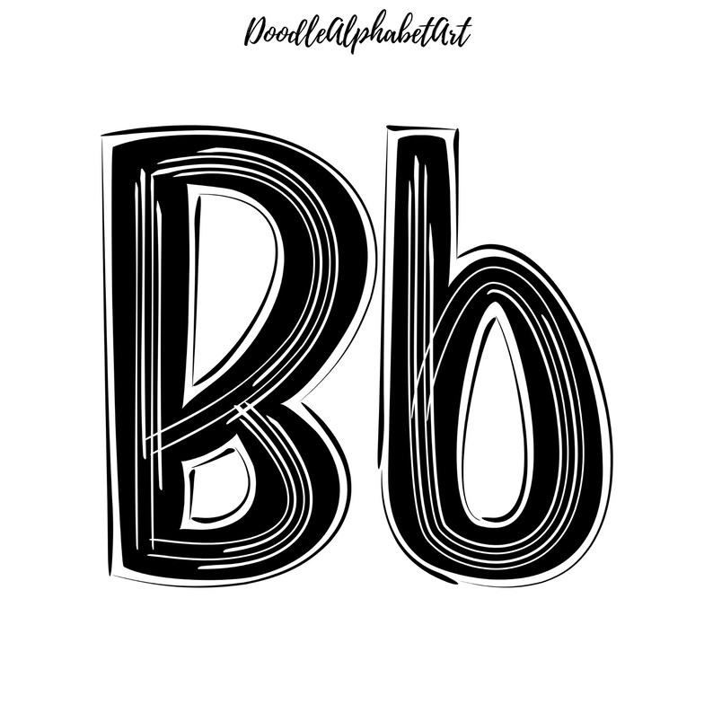 Black & Orange Scribble Letters PNG Bundle, White Splash Lines Doodle Alphabet, Digital Hand-Drawn Uppercase lowercase Letters and numbers image 5